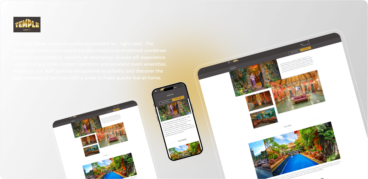 Temple group website portfolio